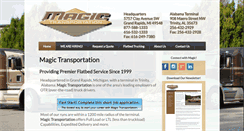 Desktop Screenshot of magicdelivers.com